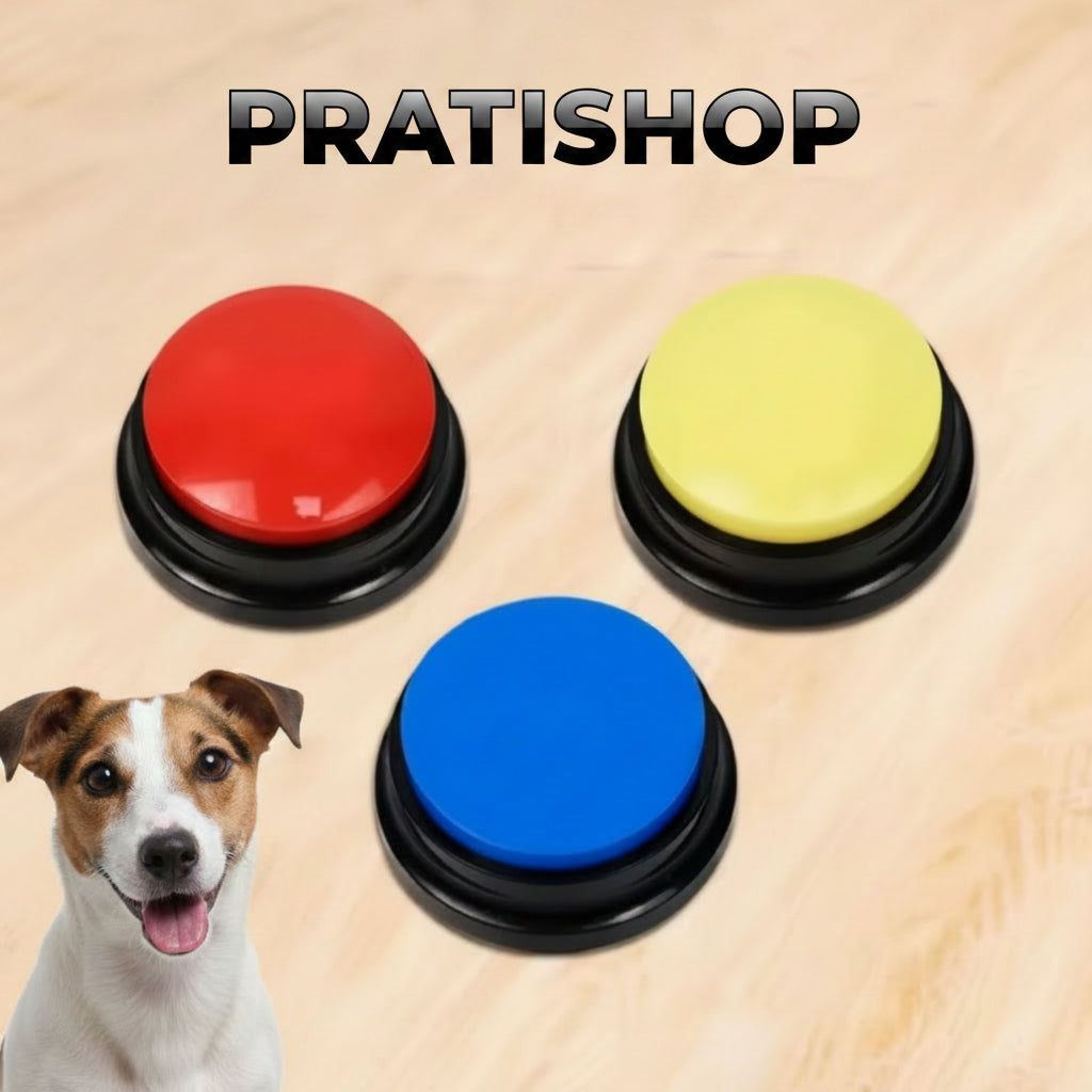 Boutons d'Apprentissage pour Chien – Lot de 4 | Communiquez avec votre Animal !