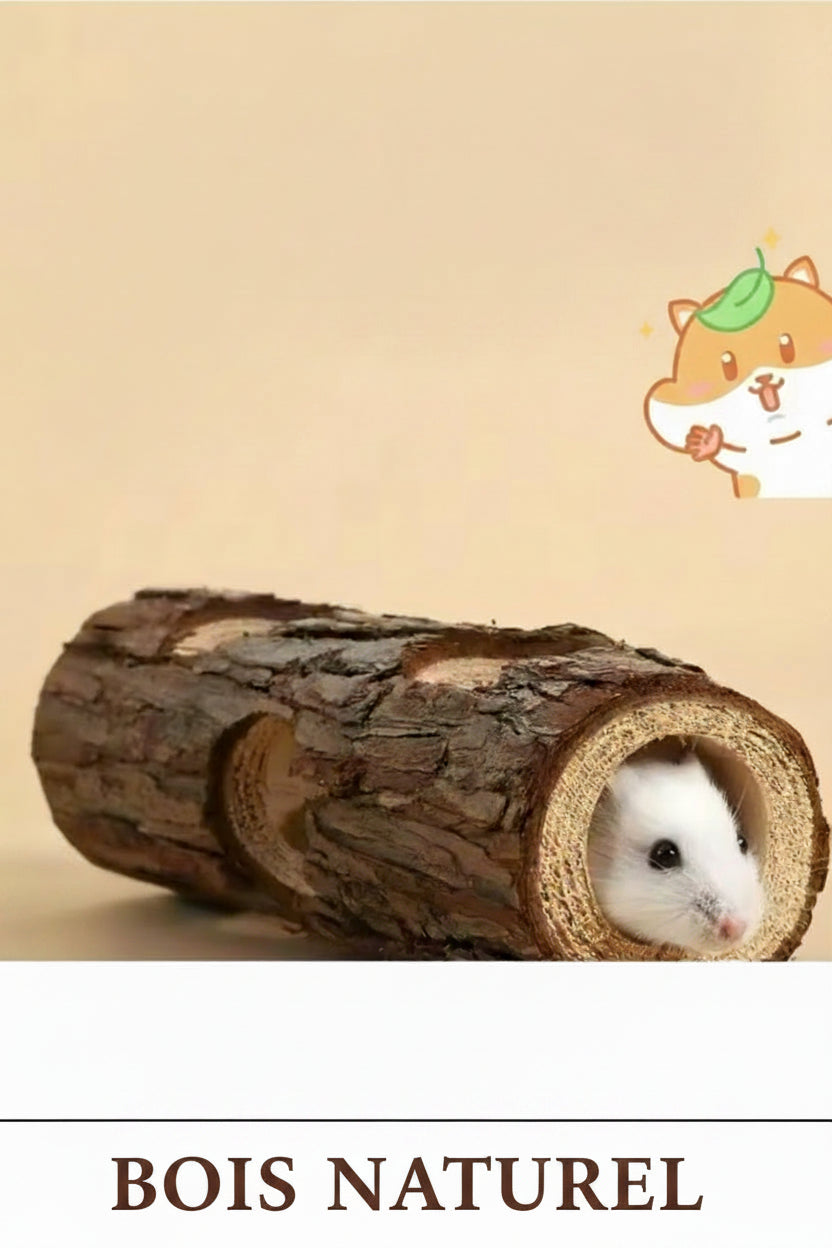 Cachette Naturelle en Bois – Refuge pour Petits Animaux