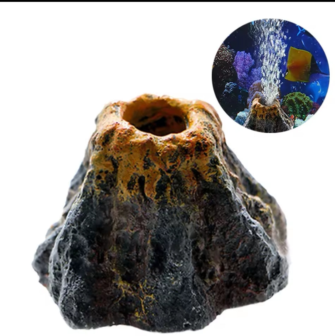 Mini Volcan à Bulles pour Aquarium – Décoration Réaliste & Oxygénation