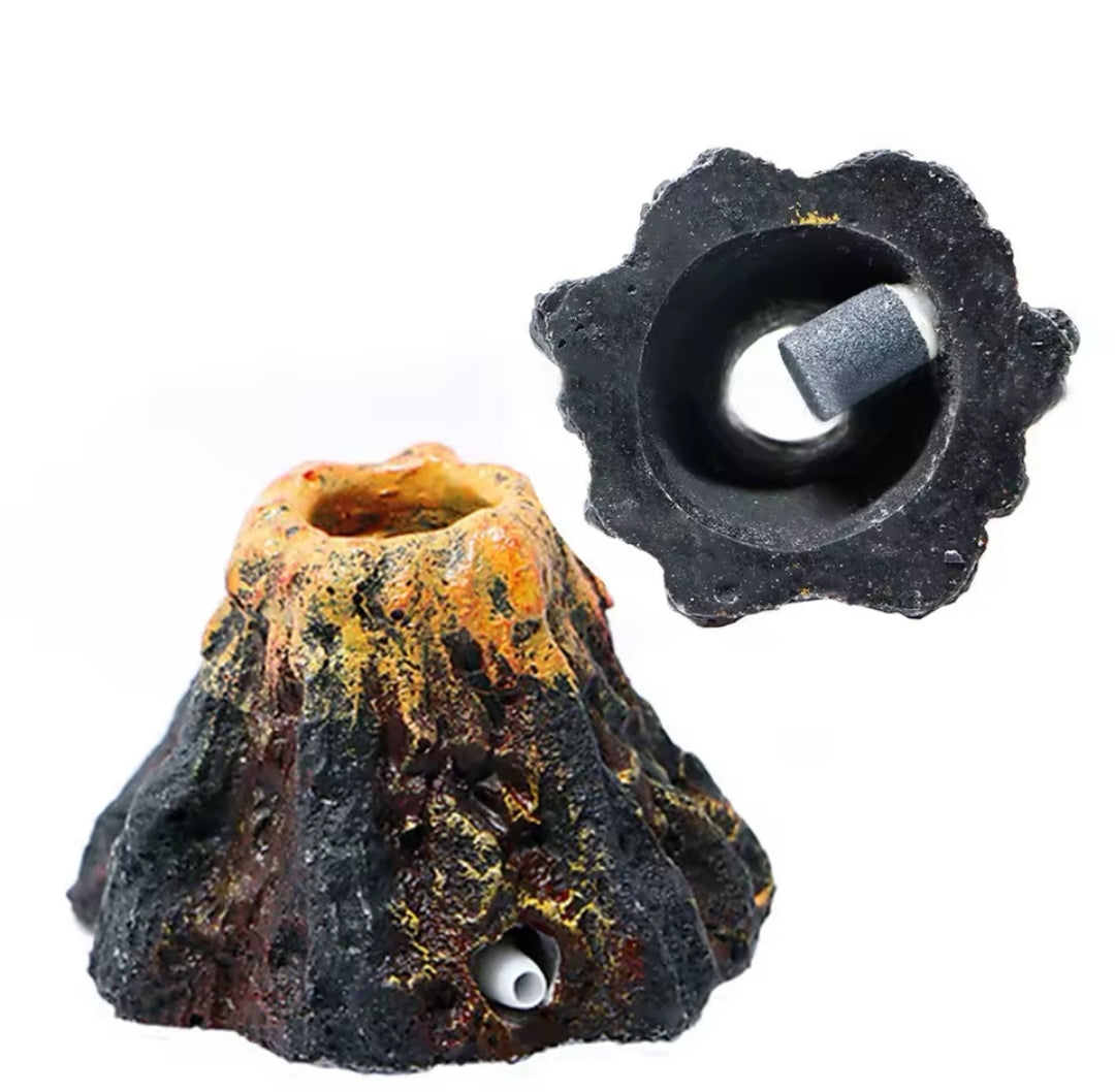 Mini Volcan à Bulles pour Aquarium – Décoration Réaliste & Oxygénation