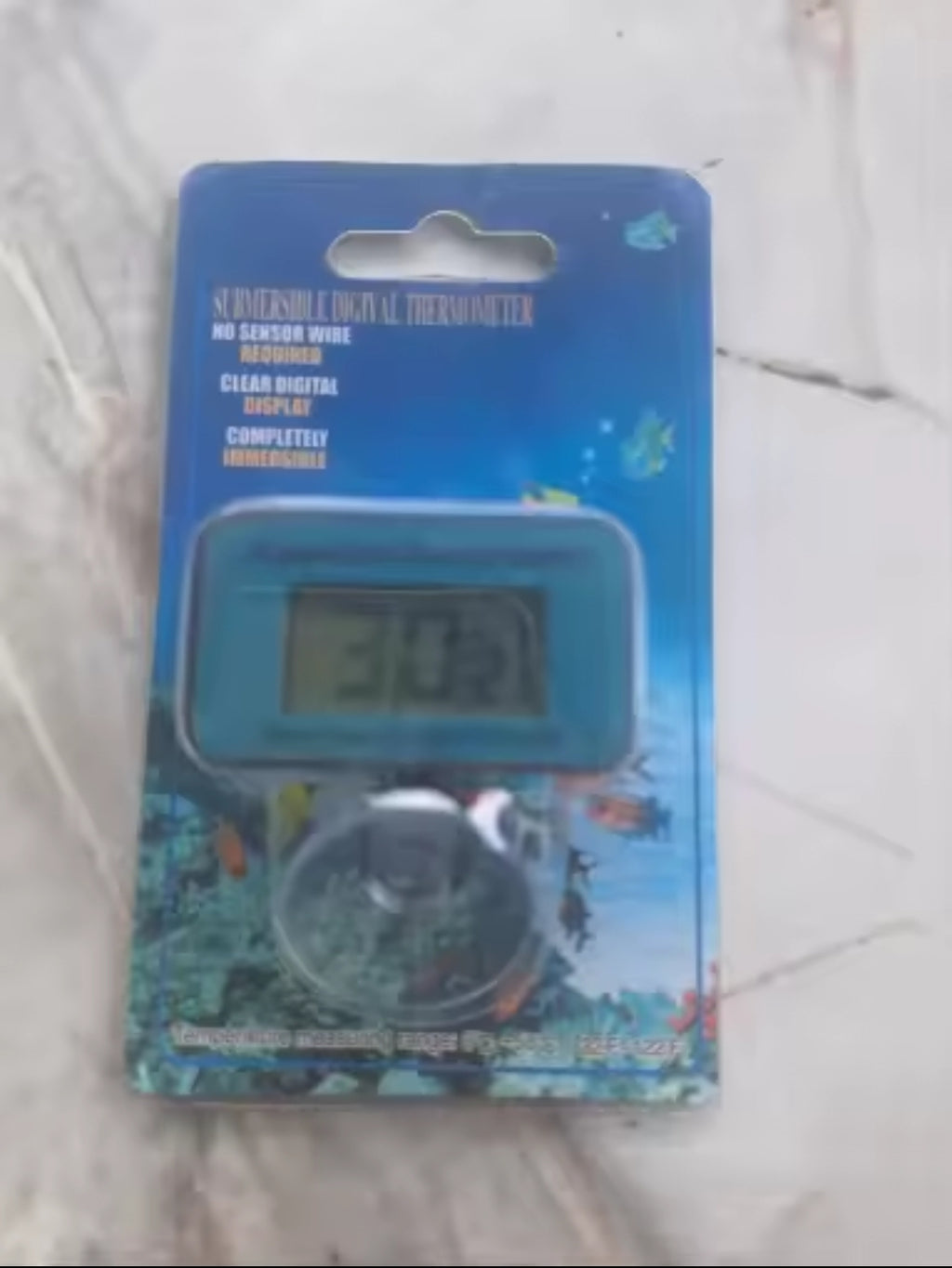 Thermomètre LCD Aquarium Immersible – Précis & Fiable