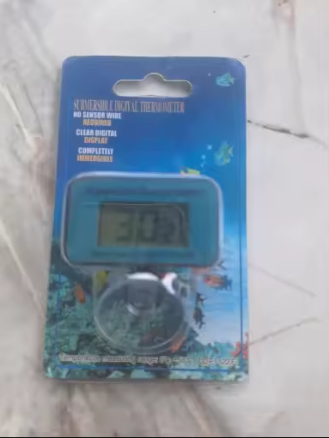 Thermomètre LCD Aquarium Immersible – Précis & Fiable
