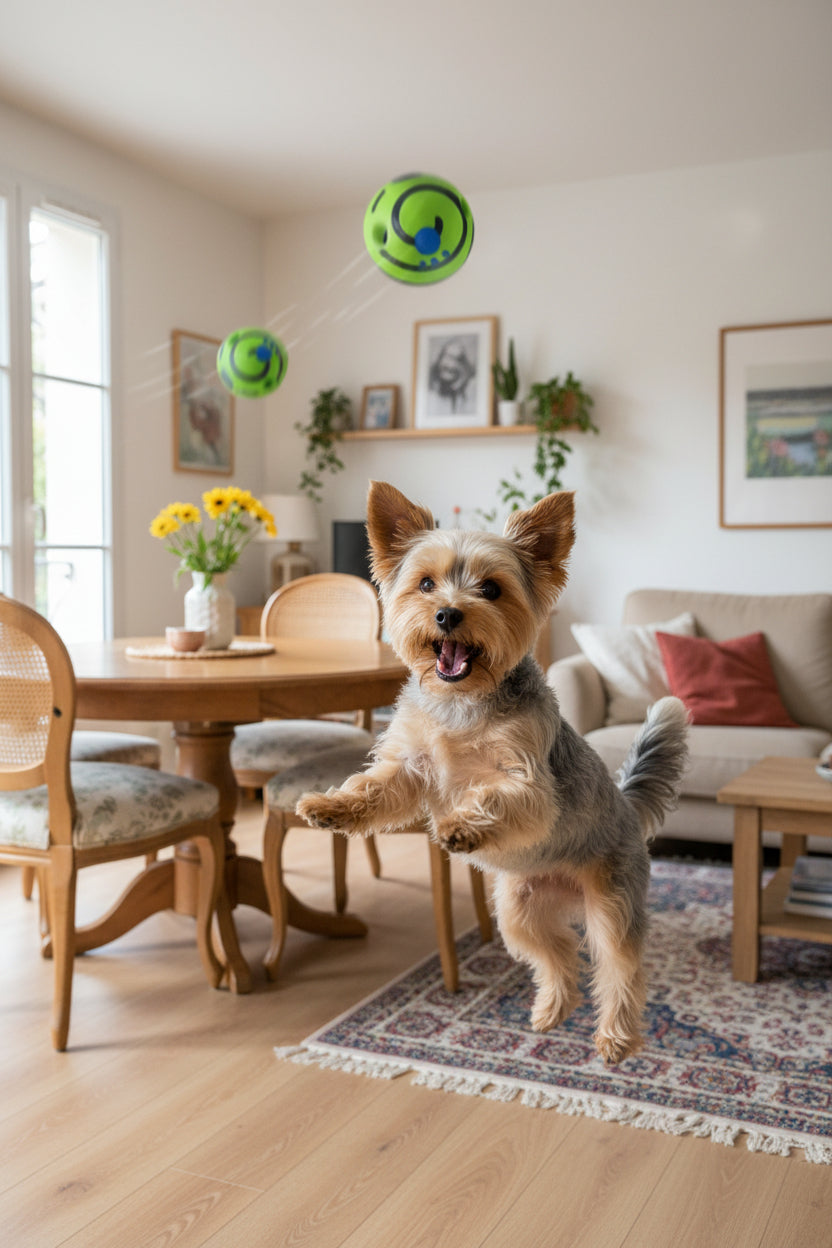 Balle Giggle Interactive pour Chien – Stimulante & Rigolote