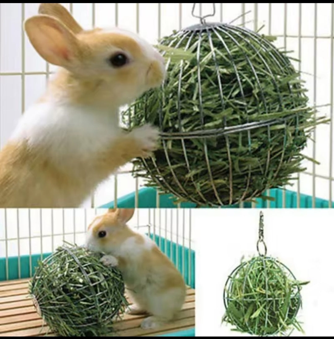 Boule Distributrice de Foin en Inox – Lapin & Rongeurs