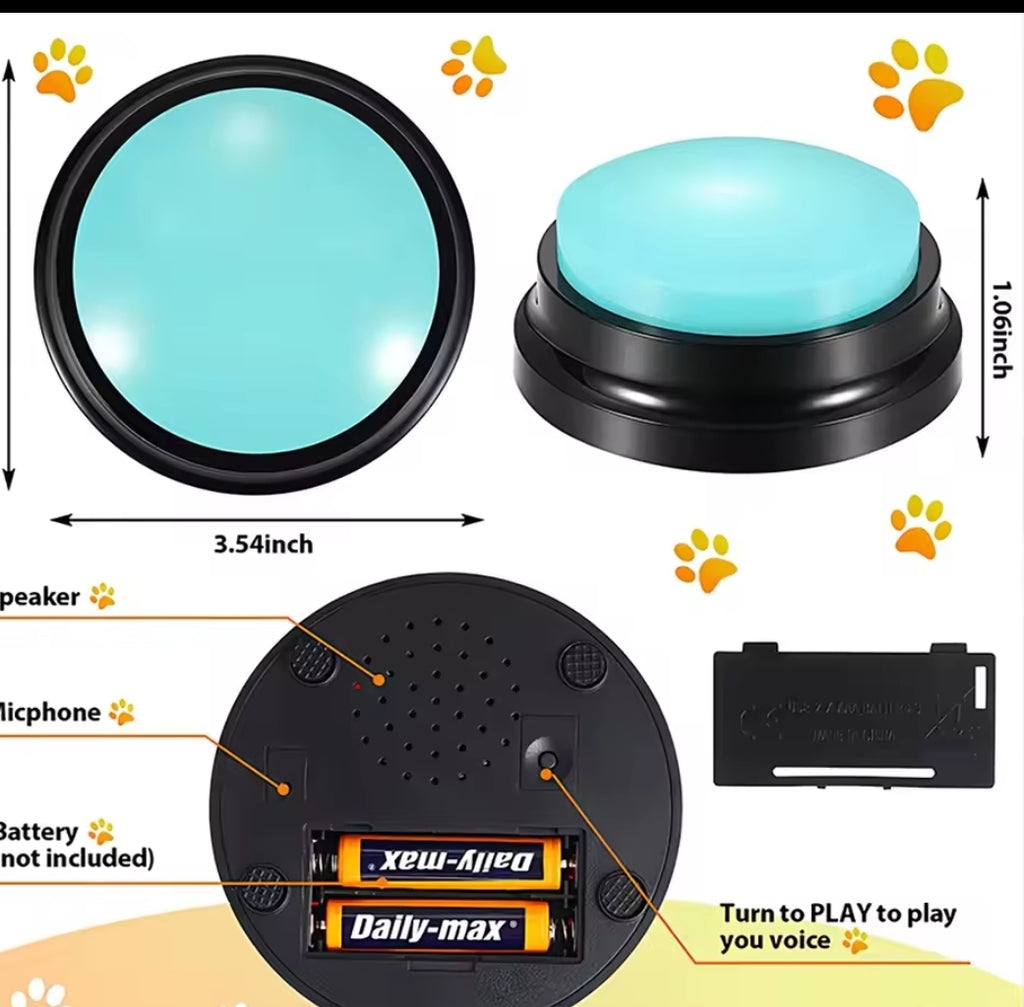 Boutons d'Apprentissage pour Chien – Lot de 4 | Communiquez avec votre Animal !