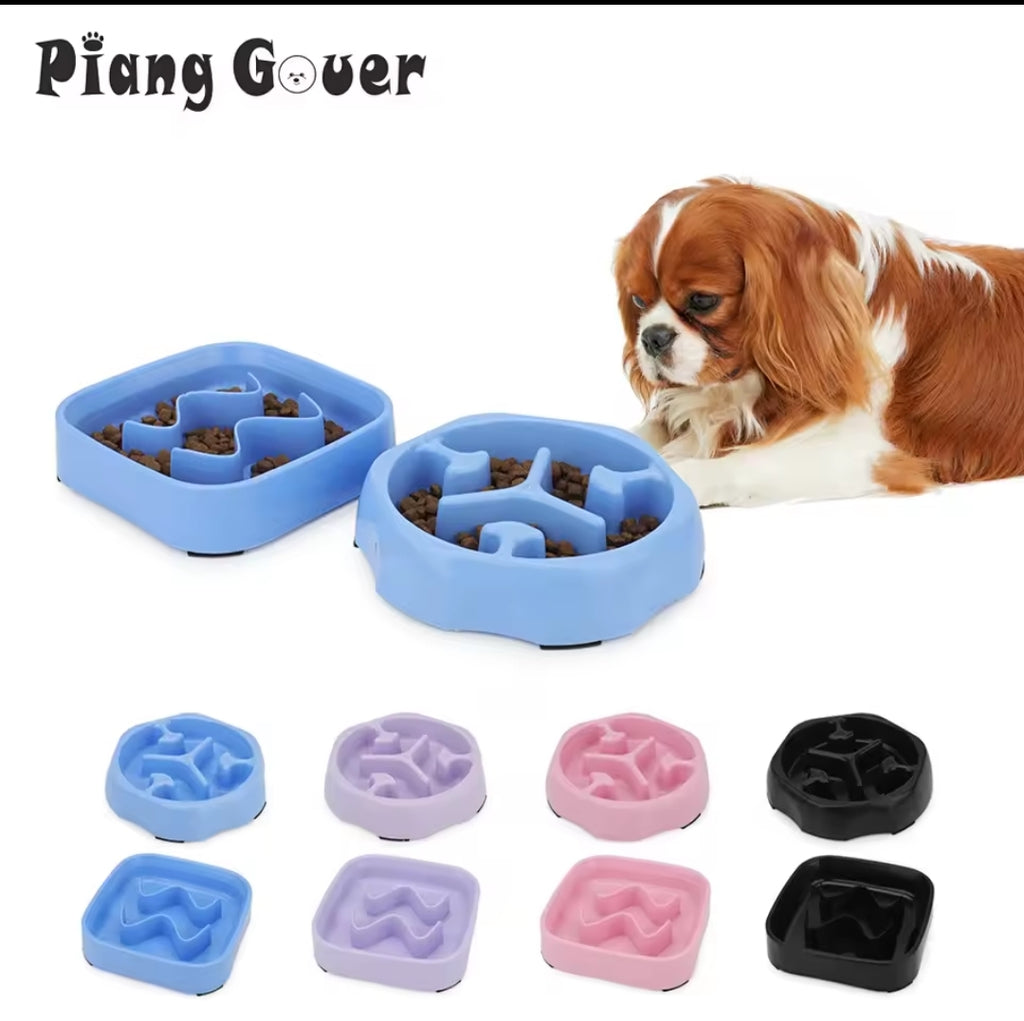 Bol Anti-Glouton pour Chien – 15 cm – 4 Couleurs