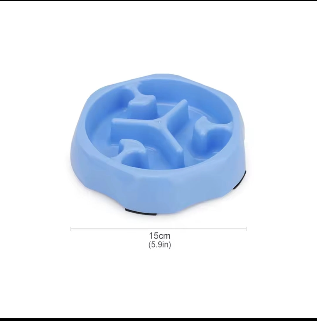 Bol Anti-Glouton pour Chien – 15 cm – 4 Couleurs